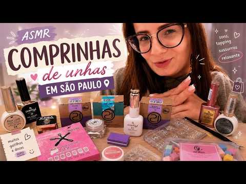 ASMR COMPRINHAS DE UNHAS EM SÃO PAULO #unboxing