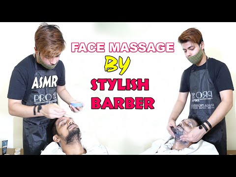 Black Head Removal Face Massage & Beard Scratching By Indian Barber | Indian Barber | Indian Massage