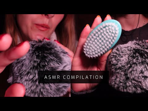 ASMR | 4 HOURS Mic Scratching & Brushing COMPILATION 💖 (No Talking)