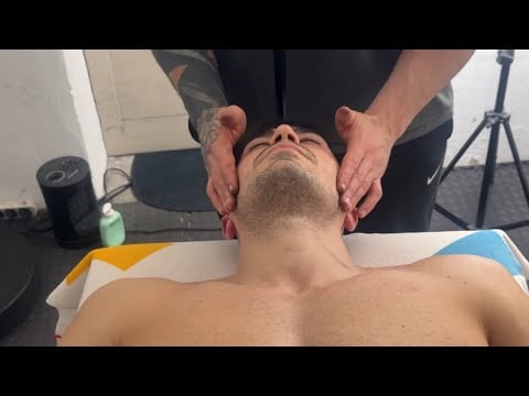 ASMR Face & Jaw Massage Between Two Guys | Relaxing & Tingles