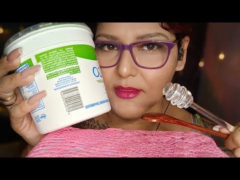 ASMR Comiendo yogurth en tapita y cucharas 