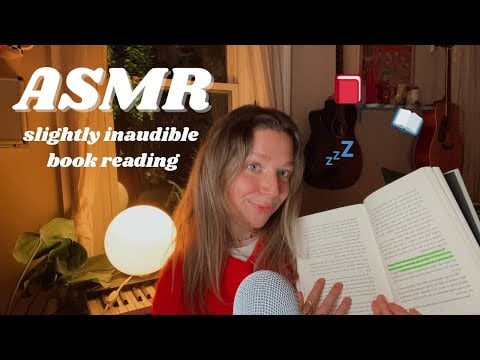 ASMR | slightly inaudible whispering | book reading for sleep📖💤