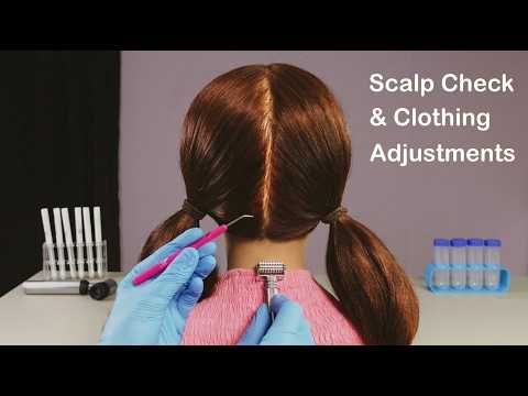 Scalp Check & Neck Exam | Clothing Adjustments (Whispered)