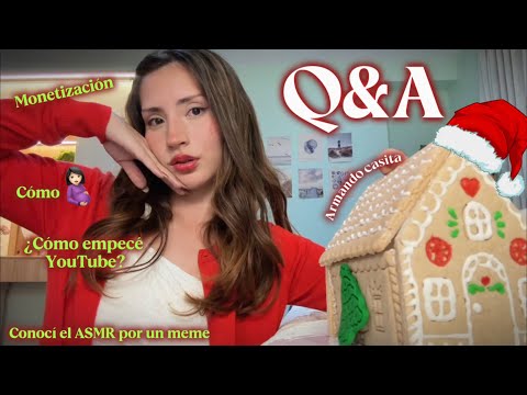 ASMR PREGUNTAS & RESPUESTAS de mis SUBS😳🎄 Acompáñame a armar Casita de Navidad