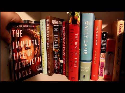 ASMR Bookshelf Tour (Soft Speaking)