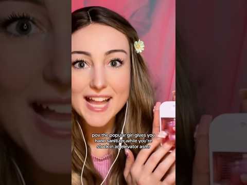 pov: the popular girl gives you hand sanitizer while stuck in the elevator asmr