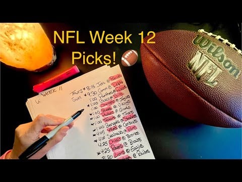 NFL Week 12 Picks & Week 11 Outcomes that are Crazy!! ASMR 