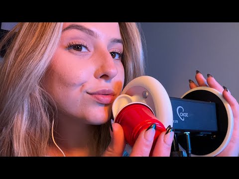 ear to ear asmr inaudible whispers and triggers 🎧 (background asmr binaural sounds)