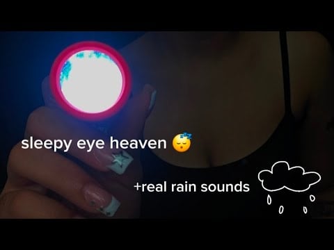 light triggers for drowsy eyelids while its storming outside(looped for a deep sleep)
