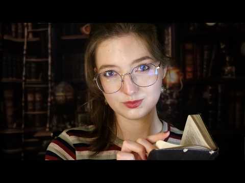 ASMR Librarian Roleplay 📚 Book Tapping, Page Turning, Typing & Personal Attention
