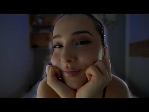 Your Sweet (But a Little Awkward) Best Friend Gives You ASMR | face touching, eye contact, gloves