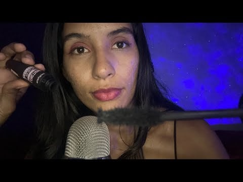 ASMR TE MAQUIANDO/ tapping/ sons de boca