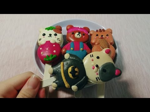 ASMR: animal macaron bar 마카롱바 태핑 이팅사운드 마카롱 노토킹 먹방 eating sounds mukbang tapping no talking