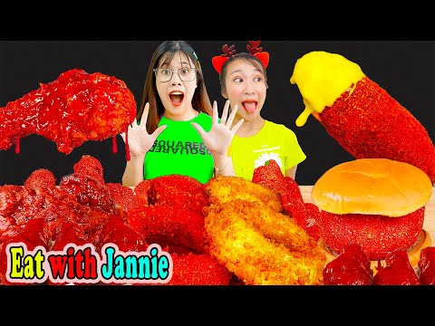 Chikki Chicken Hot Dog Mukbang 치토스 핫도그 치킨 먹방 Cheese sticks