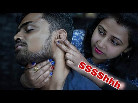 SSSSHHH This Is ASMR Video | Beautiful Lady Barber Chaitali Head & Body Massage Compilation