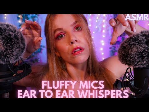 ASMR EAR TO EAR WHISPERS FLUFFY MICS AND ECHO