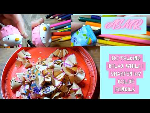 ASMR Pencil sharpening Oddly satisfying No Talking