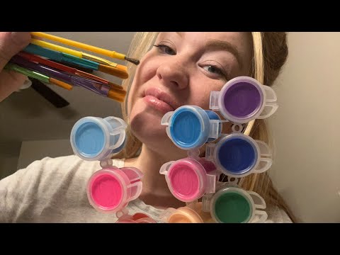 painting your face 🎨 lofi asmr 