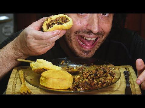 ASMR SPICY CHORIZO RICE AND BEANS + BUTTERY BISCUITS * Extreme Soft Eating Sounds * 먹방