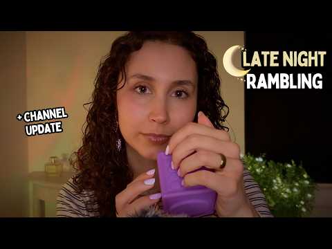 ASMR Cozy Whisper Ramble: Cupped Whisper, Soft Tapping, Slight Inaudible (Layered Rain)