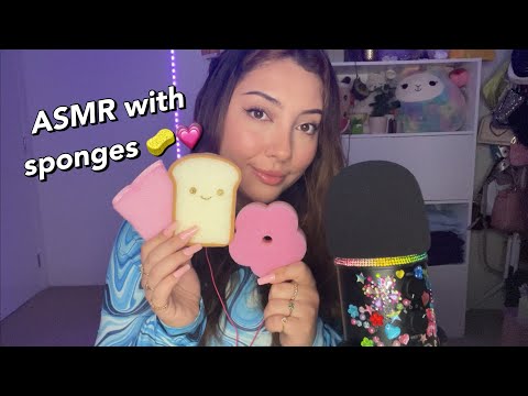 ASMR with sponges! 🧽💗 | Whispered