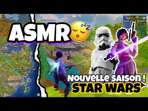 ASMR • DÉCOUVERTE DE LA NOUVELLE SAISON 3 CHAPITRE 6 SUR FORTNITE ! 😴💤 (passe de combat, star wars)
