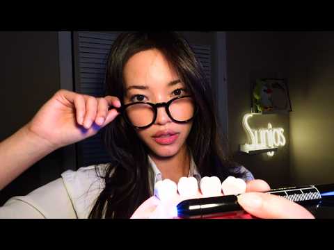 ASMR Dentist Roleplay 🦷  Cleans Your Teeth 🪥 Ear to Ear Whisper & Light Triggers for Deep Relaxation