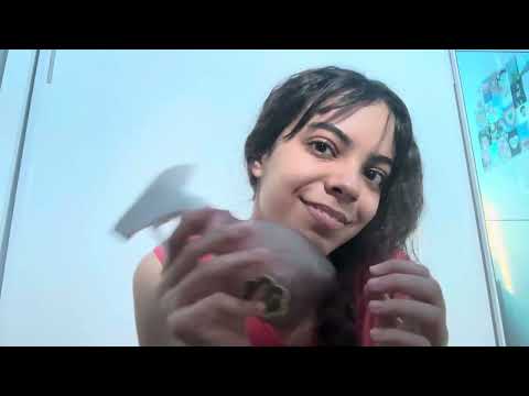 ASMR CASEIRO - SUA CABELEIREIRA FAZ UM PENTEADO EM VOCÊ PARA UM CASAMENTO ☀️🧘🏻‍♀️💐