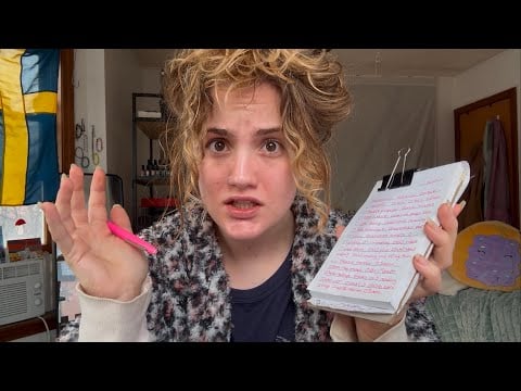ASMR im OVER budget & BEHIND schedule and i keep getting bloody noses 😭 (no money + so much to do)