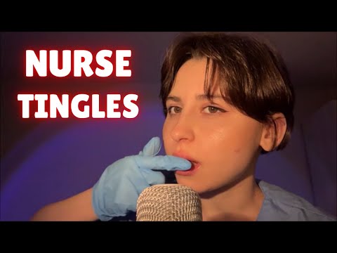 ASMR Nurse Spit Paints Your Face With Surgical Gloves (Sit Still)