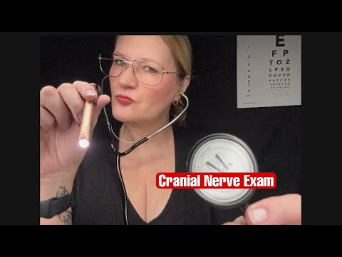 ASMR german | ⚠️ Very Tingly Cranial Nerve Exam - Very Personal Attention Eye & Ear Exam & Face Test