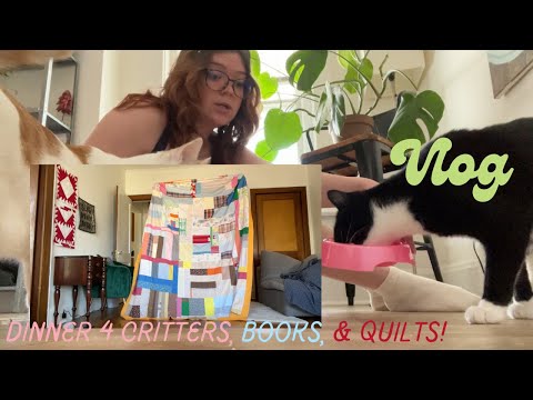 asmr vlog (what I did today) + show & tell + books + sewing ideas!