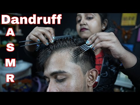 Dandruff Removal ASMR Video | ASMR Satisfying Dandruff Scratching | ASMR Head Scratching With Comb