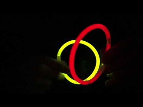 ASMR visual trigger with glow sticks