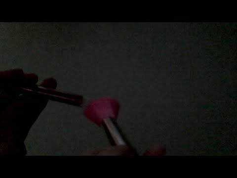 ASMR brush and glitter