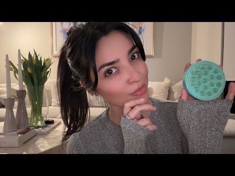 asmr | scalp massage | brushing your hair | personal attention