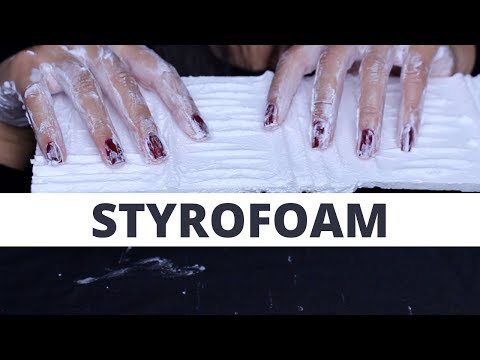 ASMR STYROFOAM SCRATCHING + SHAVING CREAM