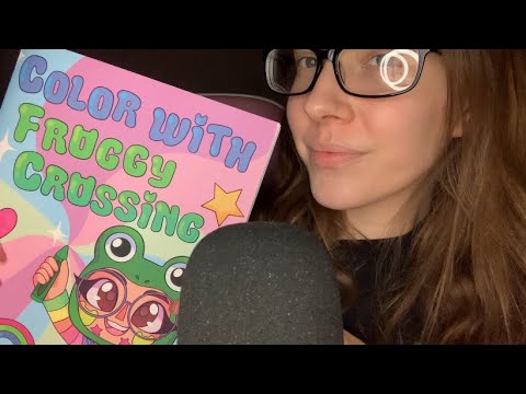 ASMR Tapping On Froggycrossing's Coloring Book (No Talking)