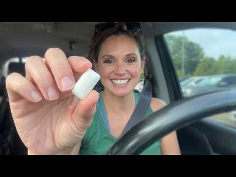 ASMR Driving & Soft Spoken Ramble 🚗💭 Gum Chewing Sounds