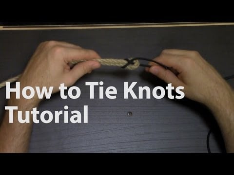 ASMR -  How to Tie Knots Tutorial (Whispered binaural)