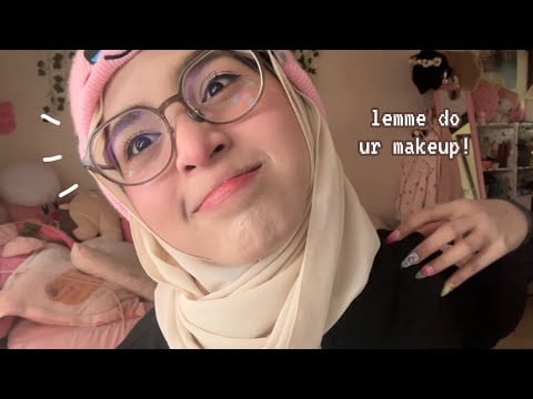 ASMR ☆ Doing Your Summer Makeup 🌊🐚🦋 (Fast & Aggressive)