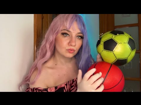 ASMR | Latex Gloves And Needle 🪡 Popping ( Deflating ) Rubber Beachballs ♥️😈