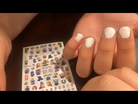 ASMR Doing My Little Brothers Nails