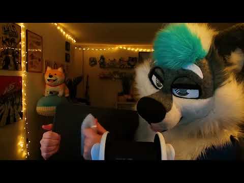 Soothing Sensation of Brushing Board [FURRY ASMR]