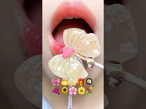 Kohakutou Asmr Eating Emoji Food 🌼🍌🍯 #asmr #mukbang #emojichallenges #satisfying #asmrsounds