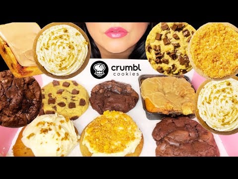 ASMR | CRUMBL COOKIES MUKBANG | soft chewy EATING SOUNDS
