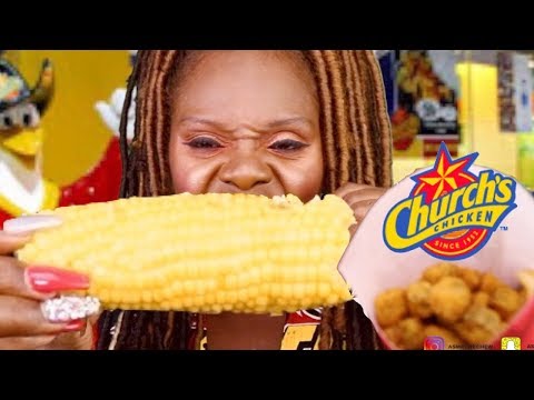 JUICY CORN MUKBANG ASMR EATING SOUNDS STORYTIME/OKRA/Jalapeno Poppers