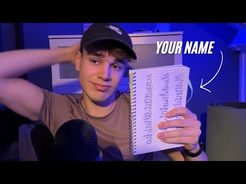 ASMR Saying YOUR Name👀 ~personal attention, whispers