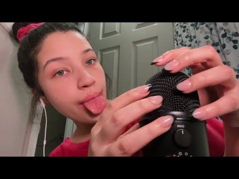 EXTREME mouth sounds and Mic scratching🫦💋 ASMR