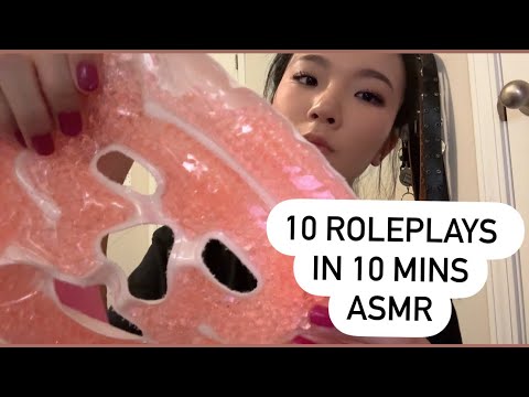 10 FAST roleplays in 10 mins-asmr